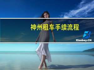 神州租车手续流程