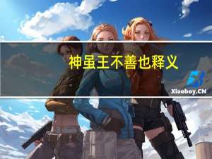 神虽王不善也释义