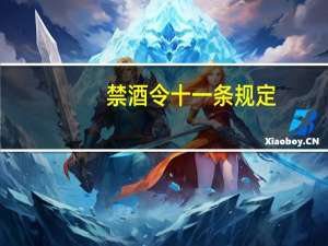 禁酒令十一条规定