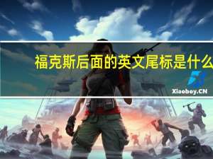 福克斯后面的英文尾标是什么