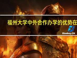 福州大学中外合作办学的优势在哪