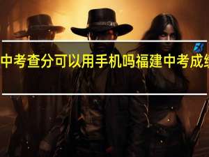 福建中考查分可以用手机吗 福建中考成绩查询网站