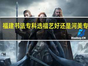 福建书法专科选福艺好还是河美专业好