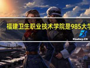福建卫生职业技术学院是985大学吗
