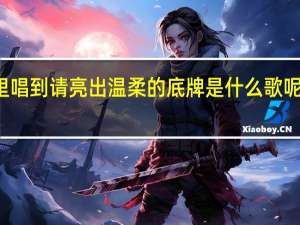 福星高照猪八戒里唱到请亮出温柔的底牌是什么歌呢 福星高照猪八戒主题曲