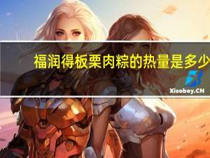 福润得 板栗肉粽的热量是多少