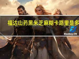 福达 山药黑米芝麻糊卡路里是多少