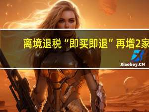 离境退税“即买即退”再增2家