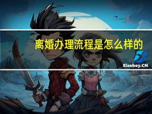 离婚办理流程是怎么样的