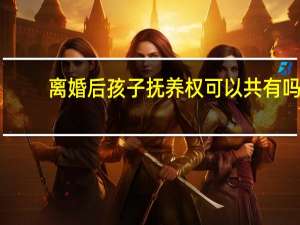 离婚后孩子抚养权可以共有吗