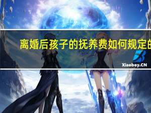 离婚后孩子的抚养费如何规定的