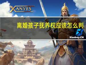 离婚孩子抚养权应该怎么判