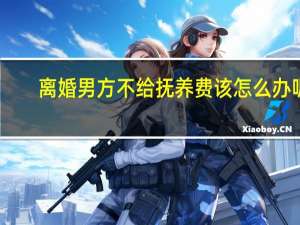 离婚男方不给抚养费该怎么办呢
