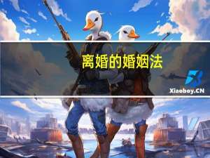 离婚的婚姻法