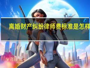 离婚财产纠纷律师费标准是怎样的
