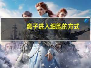 离子进入细胞的方式