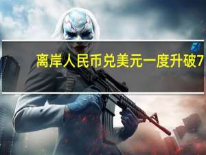 离岸人民币兑美元一度升破7.26日内涨近250点