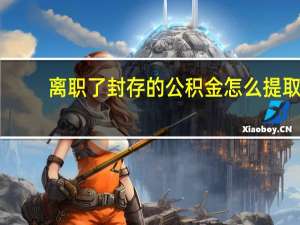 离职了封存的公积金怎么提取（公积金封存后怎么解封）