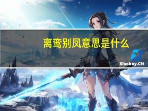 离鸾别凤意思是什么