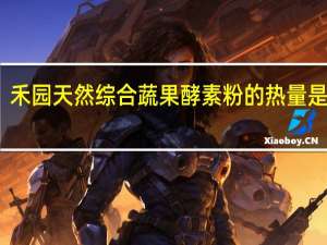 禾园 天然综合蔬果酵素粉的热量是多少