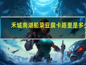 禾城 南湖船菜豆腐卡路里是多少