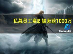 私募员工离职被索赔1000万