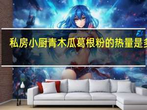 私房小厨 青木瓜葛根粉的热量是多少