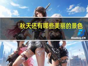 秋天还有哪些美丽的景色