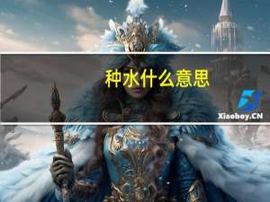 种水什么意思