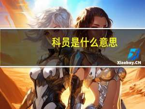 科员是什么意思