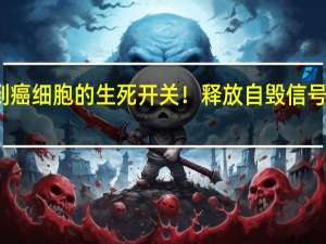 科学家找到癌细胞的生死开关！释放自毁信号 精准摧毁癌细胞