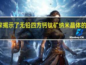 科学家揭示了无铅四方钙钛矿纳米晶体的动力学机理