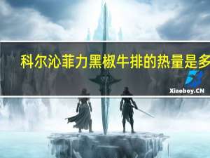 科尔沁 菲力黑椒牛排的热量是多少