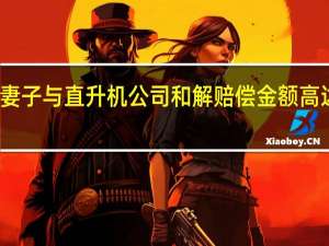 科比妻子与直升机公司和解 赔偿金额高达数亿美元