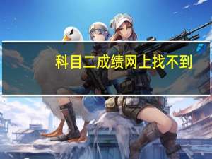 科目二成绩网上找不到（科目二成绩网上查询）