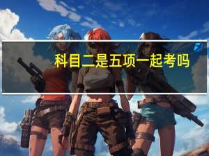 科目二是五项一起考吗