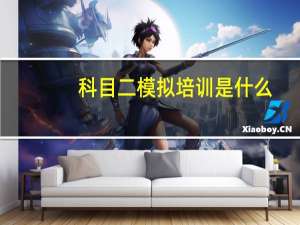 科目二模拟培训是什么