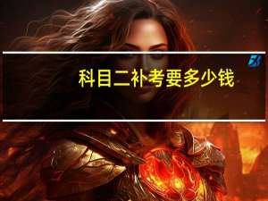 科目二补考要多少钱
