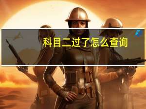 科目二过了怎么查询