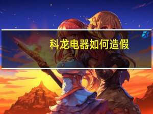科龙电器如何造假