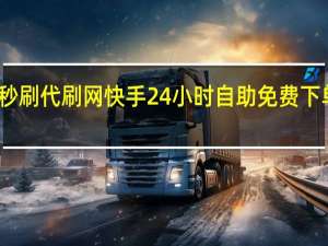 秒刷代刷网 快手24小时自助免费下单软件