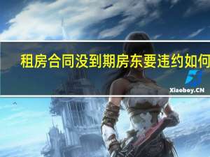 租房合同没到期房东要违约如何办