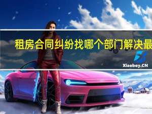 租房合同纠纷找哪个部门解决最快