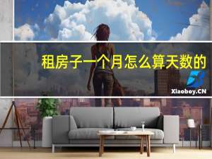 租房子一个月怎么算天数的