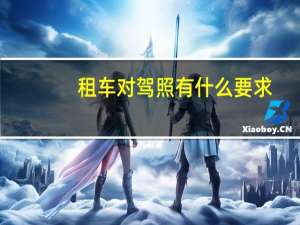 租车对驾照有什么要求