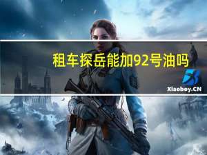 租车探岳能加92号油吗