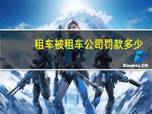 租车被租车公司罚款多少