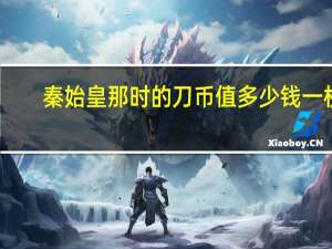 秦始皇那时的刀币值多少钱一枚