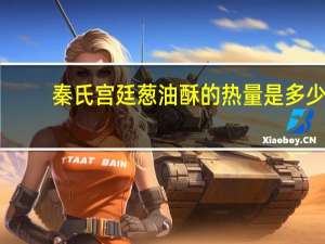 秦氏 宫廷葱油酥的热量是多少