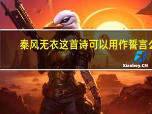 秦风无衣这首诗可以用作誓言么